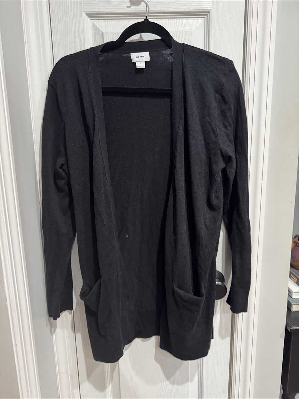Women’s old navy black cardigan size large